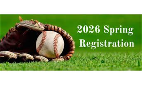 2026 Spring Baseball Registration Open!